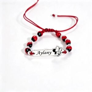 PULSERA PLACA MINNIE MOUSE