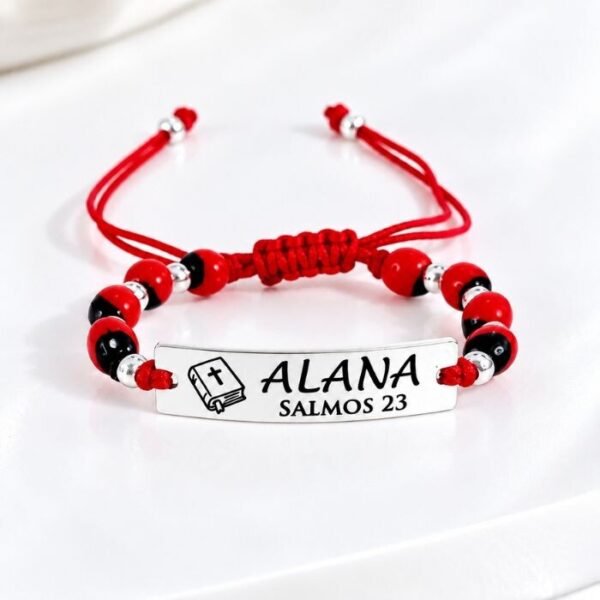 7 Pulsera Placa Bendición