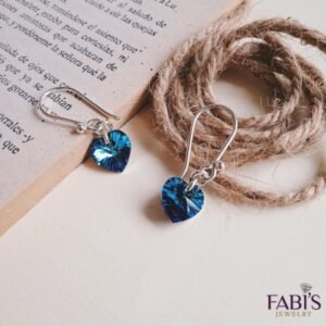 Arete Corazón De Cristal