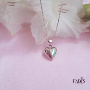 Collar Corazón Bombé