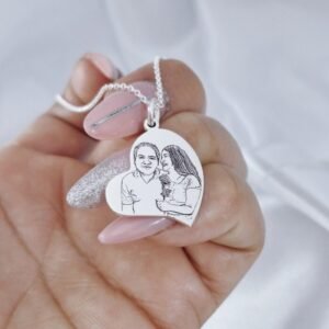 COLLAR CORAZÓN INCLINADO FOTORETRATO 159 COLLAR CORAZÓN INCLINADO FOTORETRATO