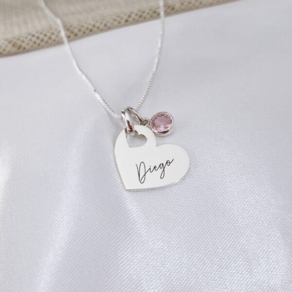 COLLAR CORAZÓN PUNTO LUZ