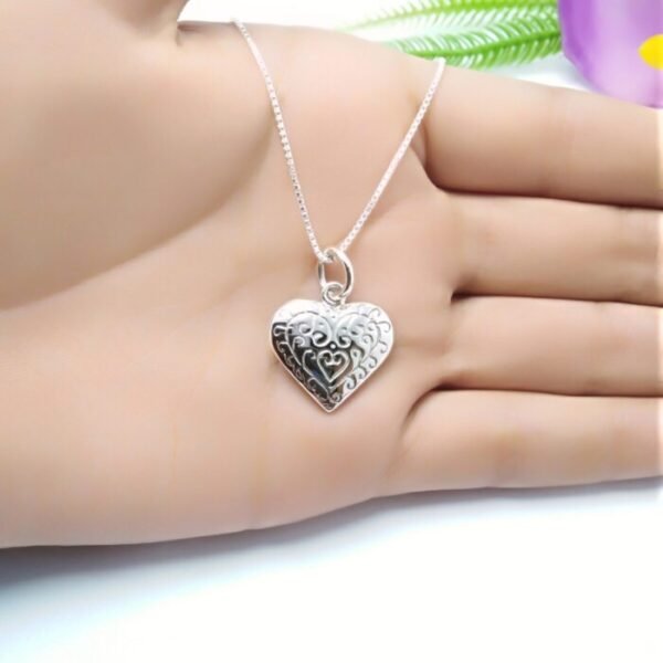 COLLAR CORAZÓN TEXTURALIZADO Collar Corazón Texturalizado