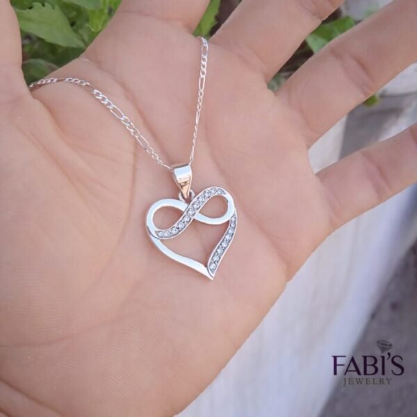 COLLAR INFINITO CORAZÓN BRILLANTE 249 Collar Infinito Corazón Brillante