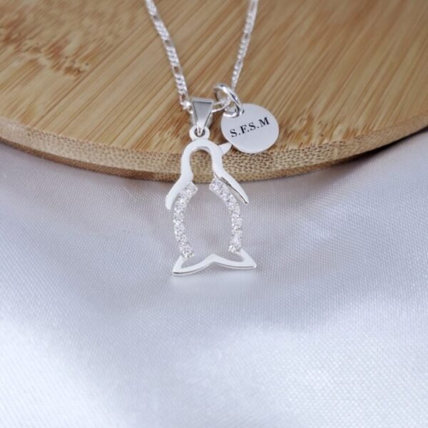 COLLAR PINGÜINO Y MONEDA PERSONALIZADA 210 COLLAR PINGÜINO Y MONEDA PERSONALIZADA