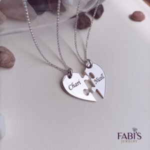 Collares Rompecabeza Corazón