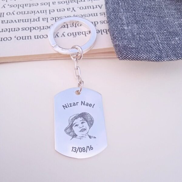 LLAVERO FOTORETRATO RECTANGULAR