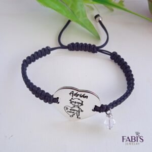 PULSERA CORAZÓN TEJIDO 119 Pulsera Corazón Tejido