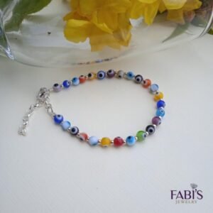 Pulsera Esferas Ojos Turcos