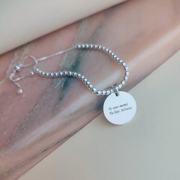 PULSERA ESFERAS Y MONEDA 145 Pulsera Esferas Y Moneda