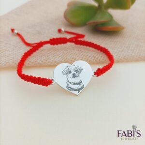 PULSERA MACRAME CORAZÓN FOTORETRATO 139 PULSERA MACRAME CORAZÓN FOTORETRATO