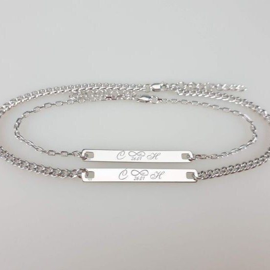 Pulseras Placa Amor Infinito